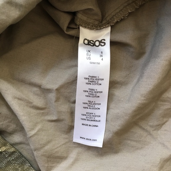 ASOS long sleeve camo top with mesh overlay - Picture 7 of 7